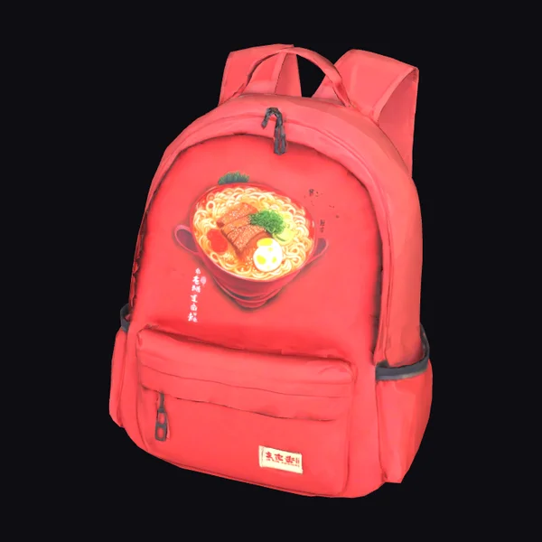 Red Buldak Ramen Backpack