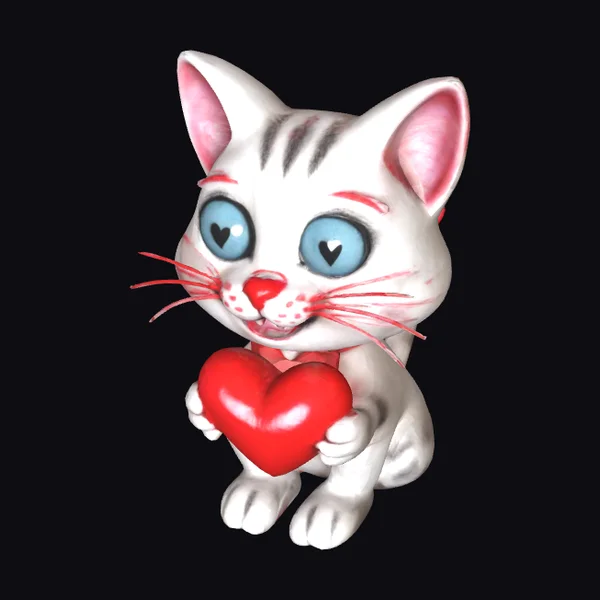 Valentine White Cat