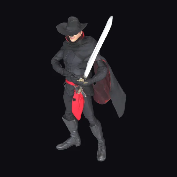 Zorro in Black Cape