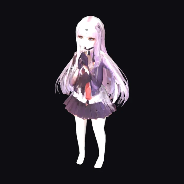 Anime Girl in Purple