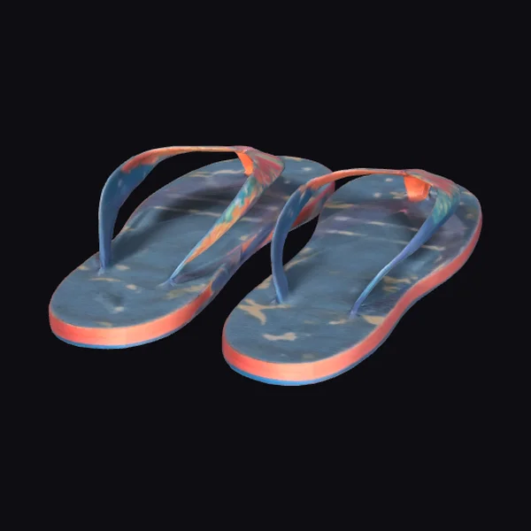 Vibrant Flip Flops