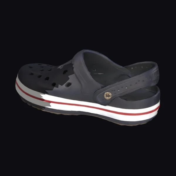 Navy Clogged Comfort Shoe