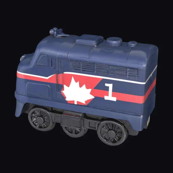 Blue Canadian Train Toy
