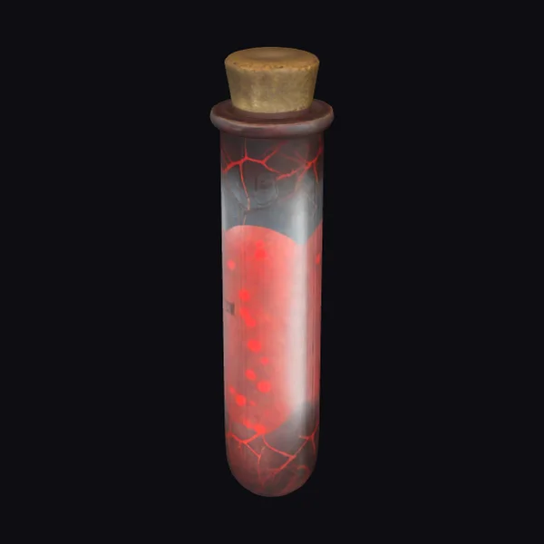 Corked Red Liquid Vial