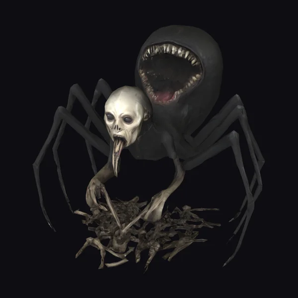 Arachnid Skull Feast
