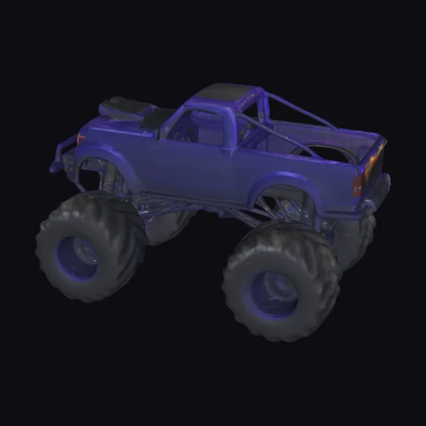 Purple Monster Truck