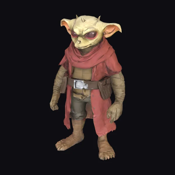 Alien Creature with Red Robe