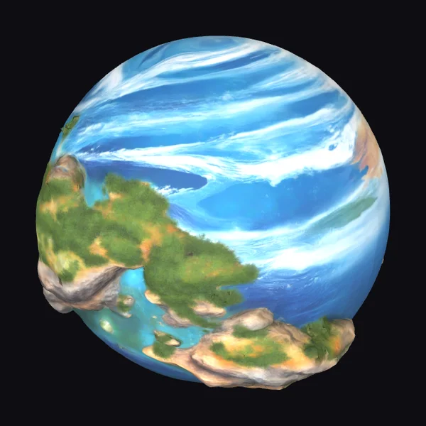Water World Exoplanet Sphere