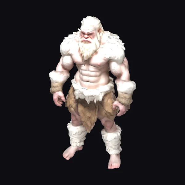 Albino Cave Man