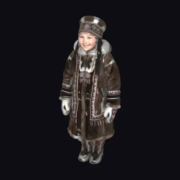 Arctic Child Fur Outfit
