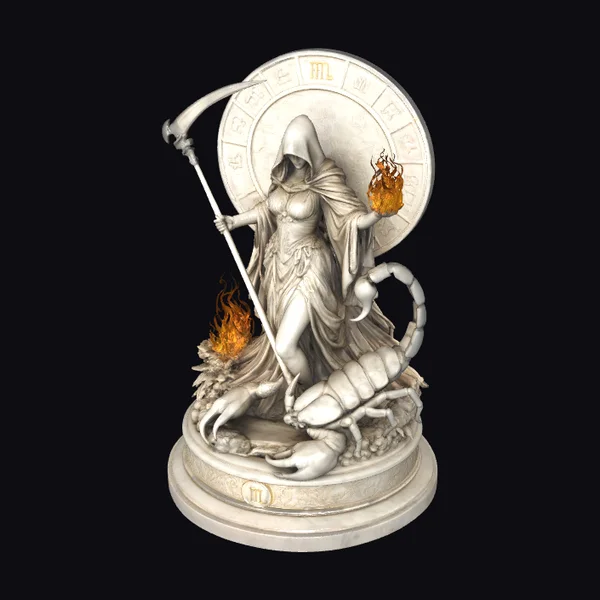 Zodiac Flame Guardian Statue