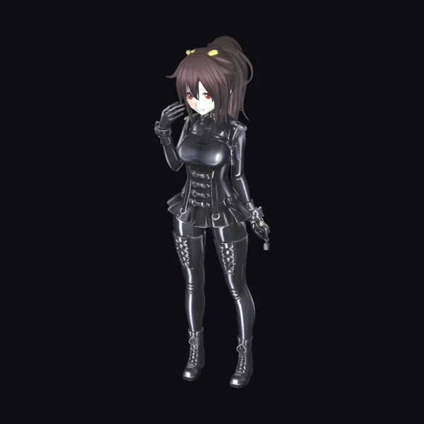 Anime Cyberpunk Female Character