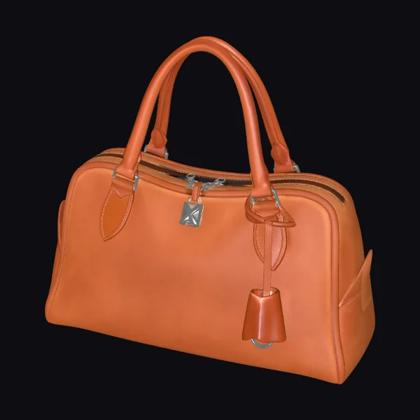 Cognac Leather Satchel