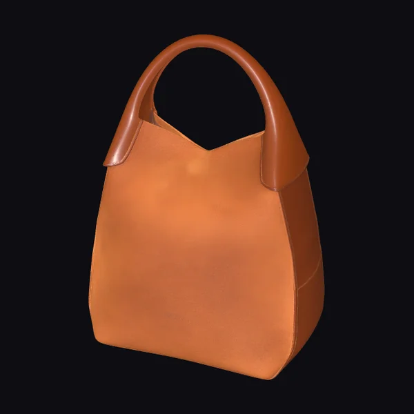 Caramel Leather Top-Handle Bag