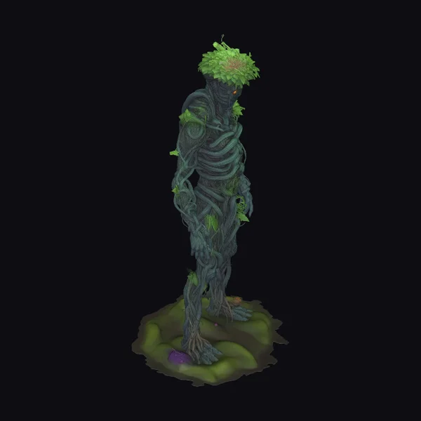 Vine Covered Humanoid Figure