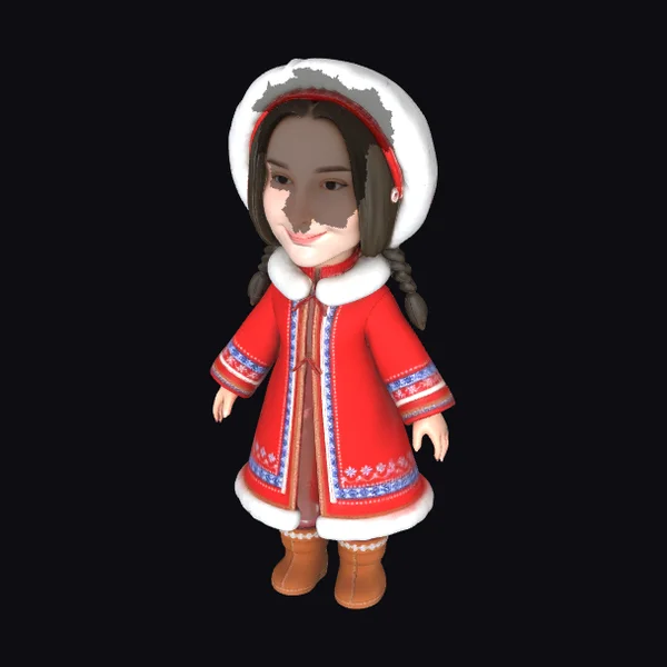 Young Girl in Fur Trimmed Parka