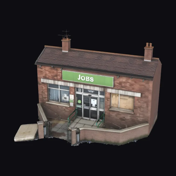 Abandoned Job Center Building