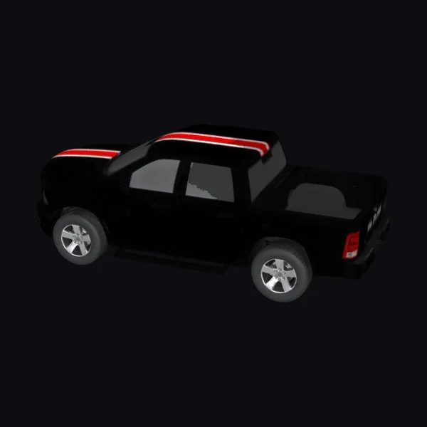 Black Pickup Truck Body