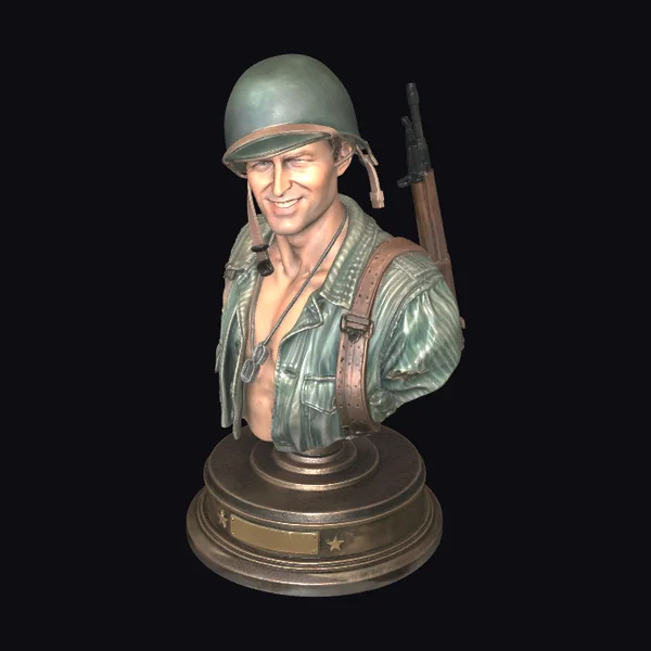 WW2 US Soldier Bust