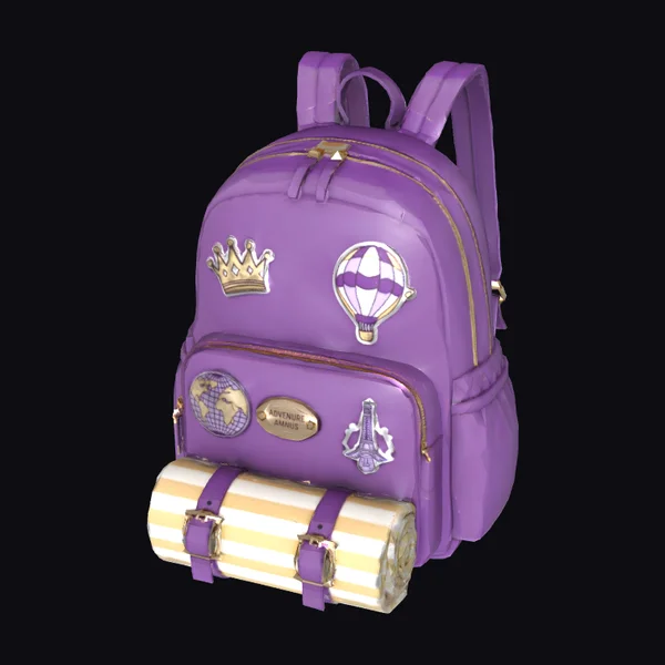 Purple Travel Backpack
