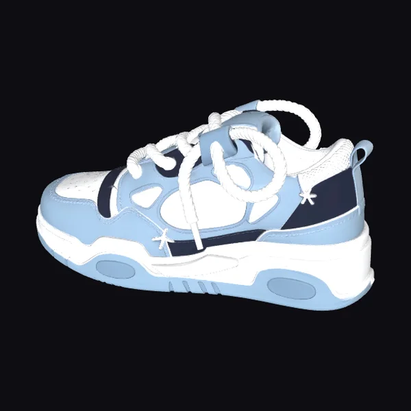 Light Blue Sports Shoe