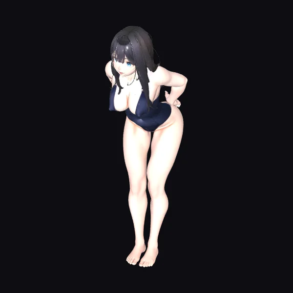 Anime Girl in Swimsuit