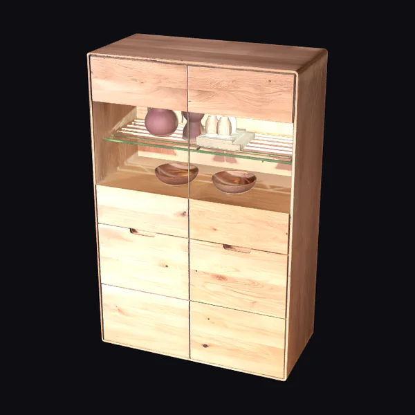 Wooden Display Cabinet