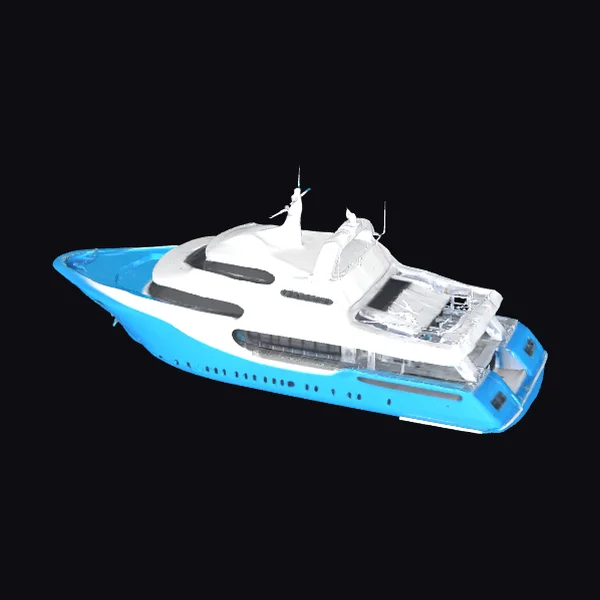 Sky Blue Luxury Yacht