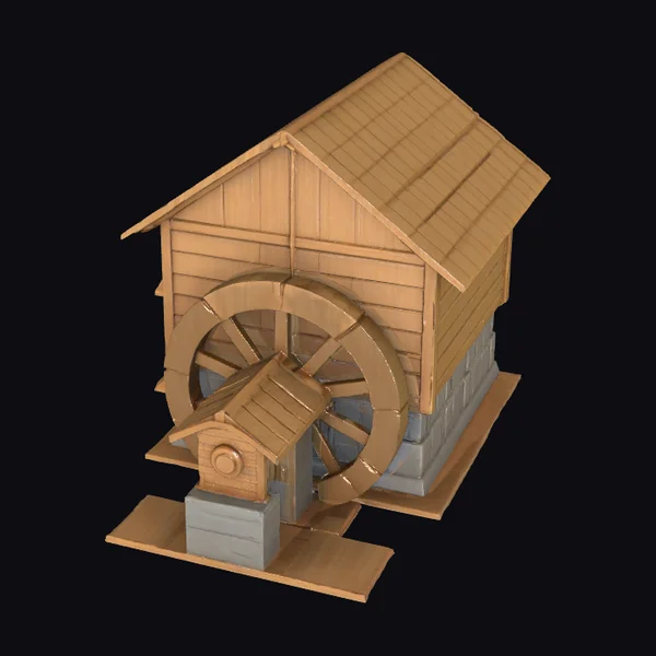 Wooden Watermill Design