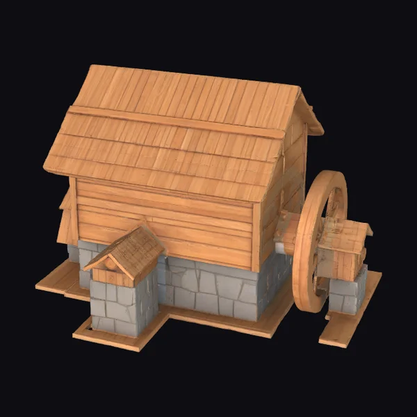 Wooden Watermill Design