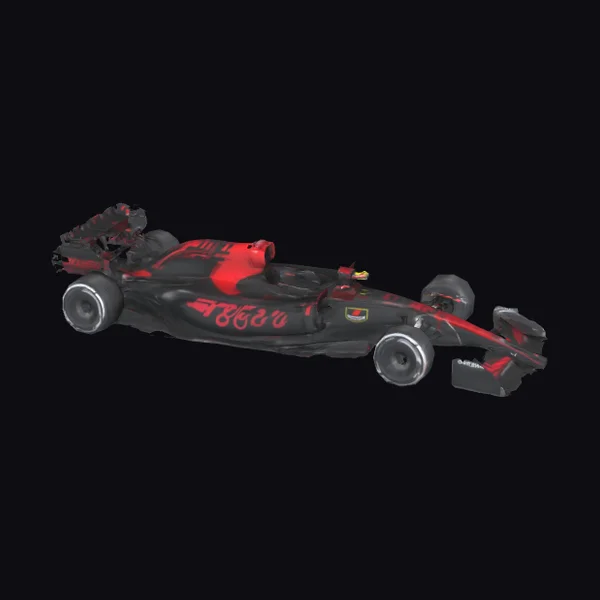 Black Red Racing Car