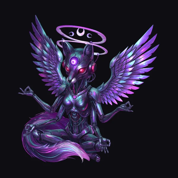 Cyber Fox with Wings