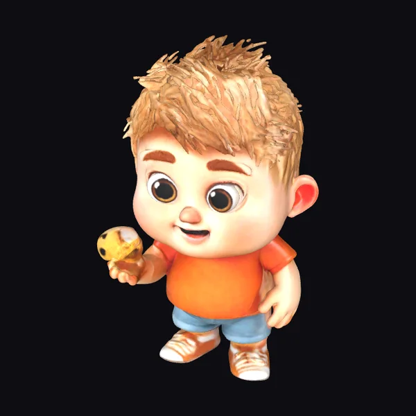 Little Boy with Cookie