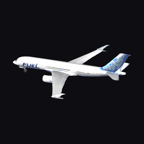 Large White Passenger Airplane