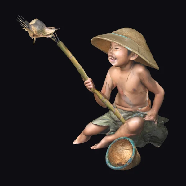 Boy with Fishing Spear