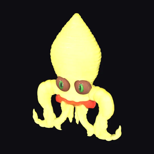 Yellow Squid Creature