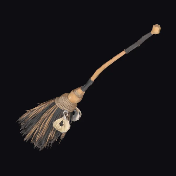 Worn Witch Broom