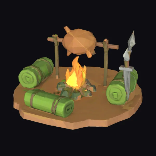 Campfire Feast Setup