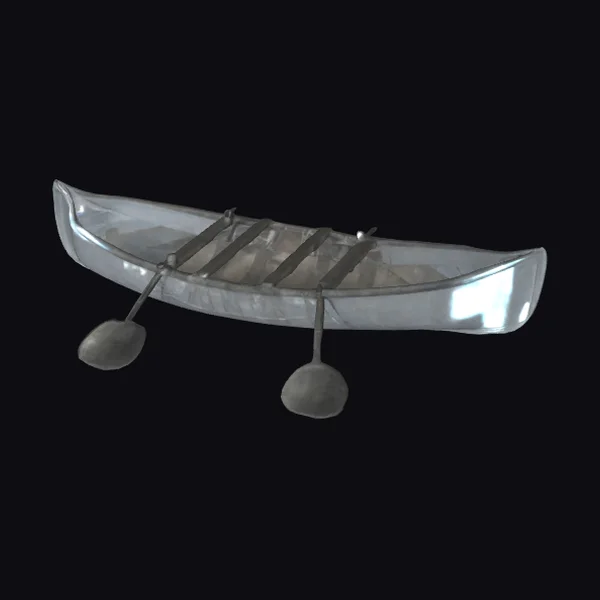Transparent Canoe Model