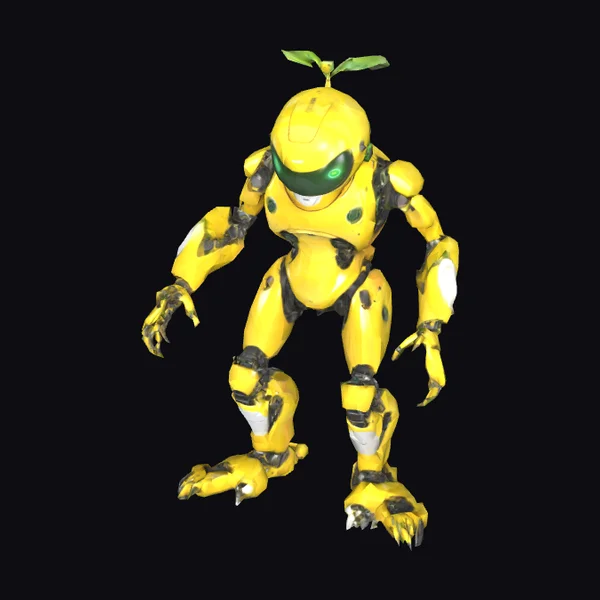 Yellow Robot with Sprout