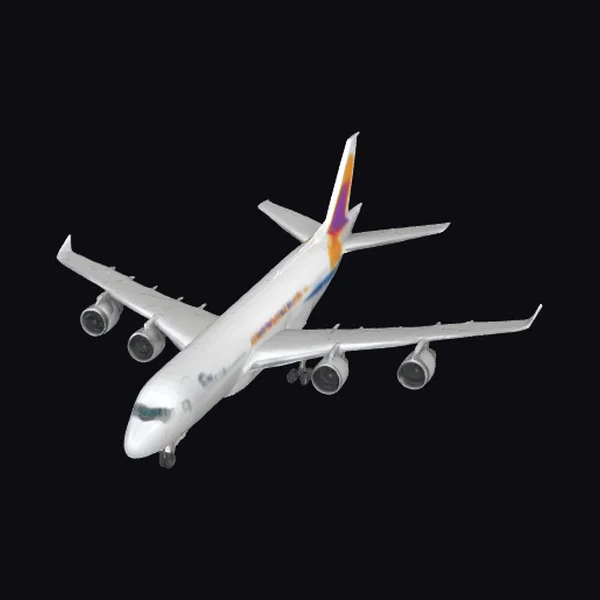 Large Silver Airliner