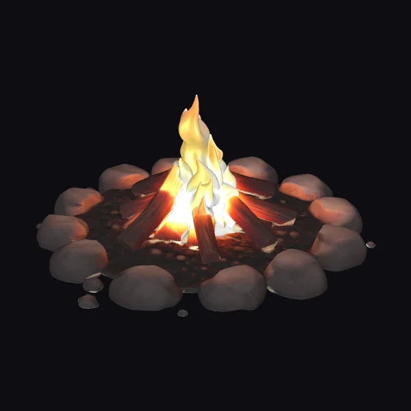 Burning Campfire