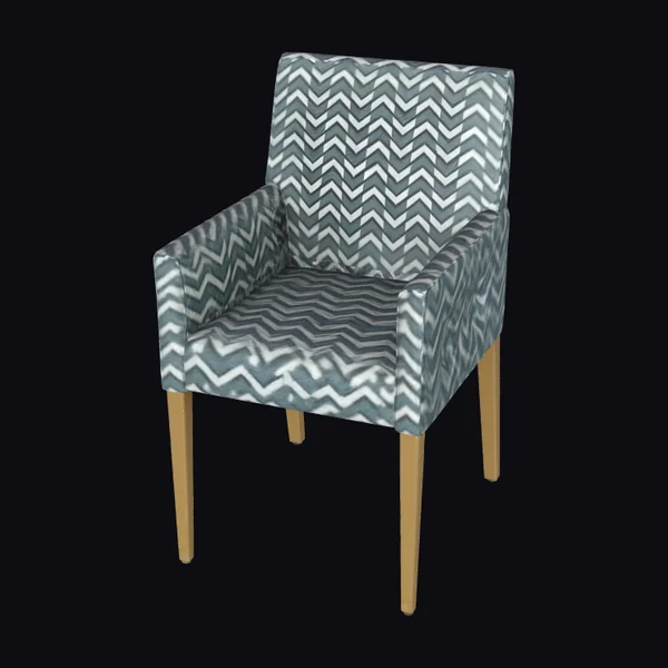 Zigzag Upholstered Chair