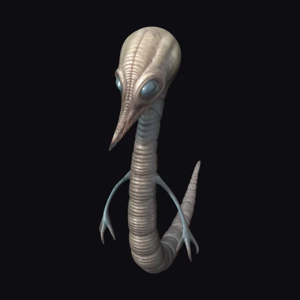 Alien Space Worm Creature