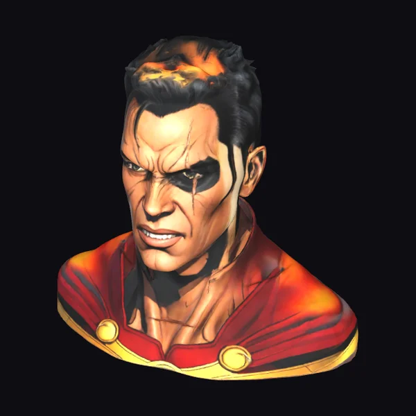 Angry Superhero Bust