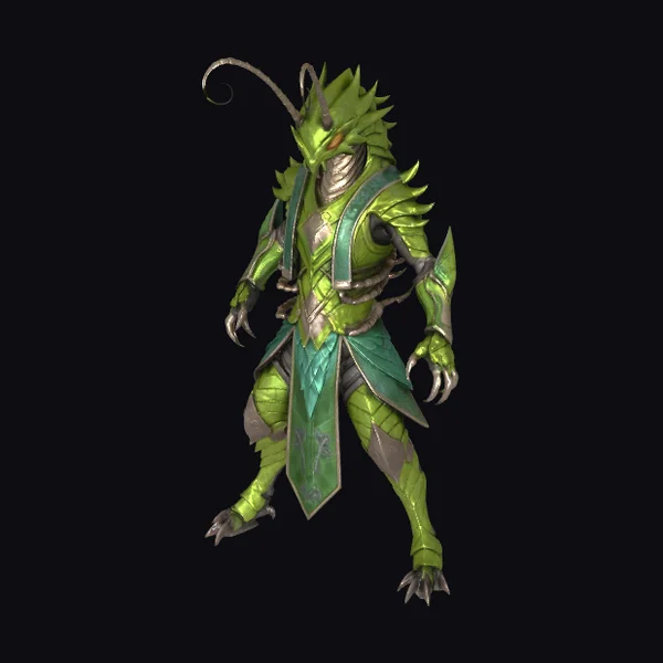 Emerald Insectoid Warrior