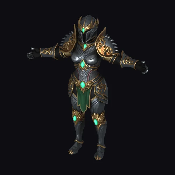 Emerald Armored Warrior