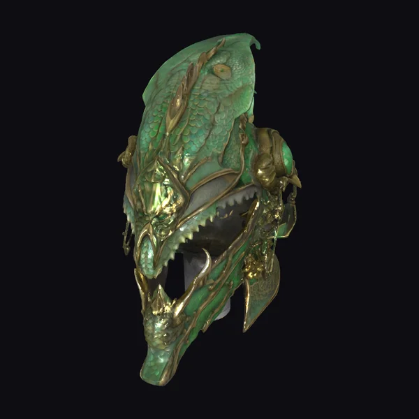 Emerald Dragon Helm