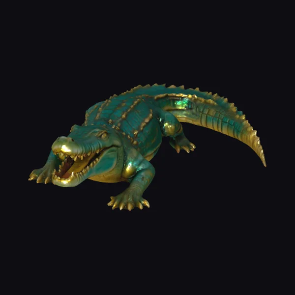 Emerald Gold Alligator