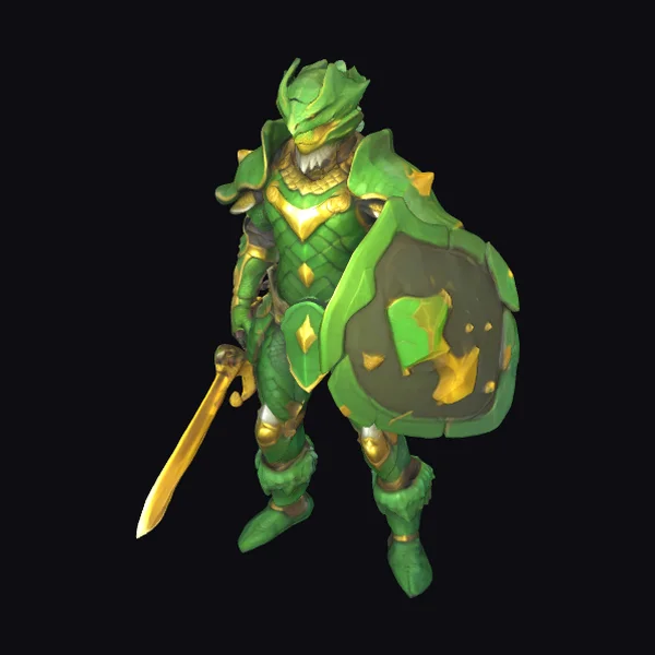 Green Scaly Knight Armor